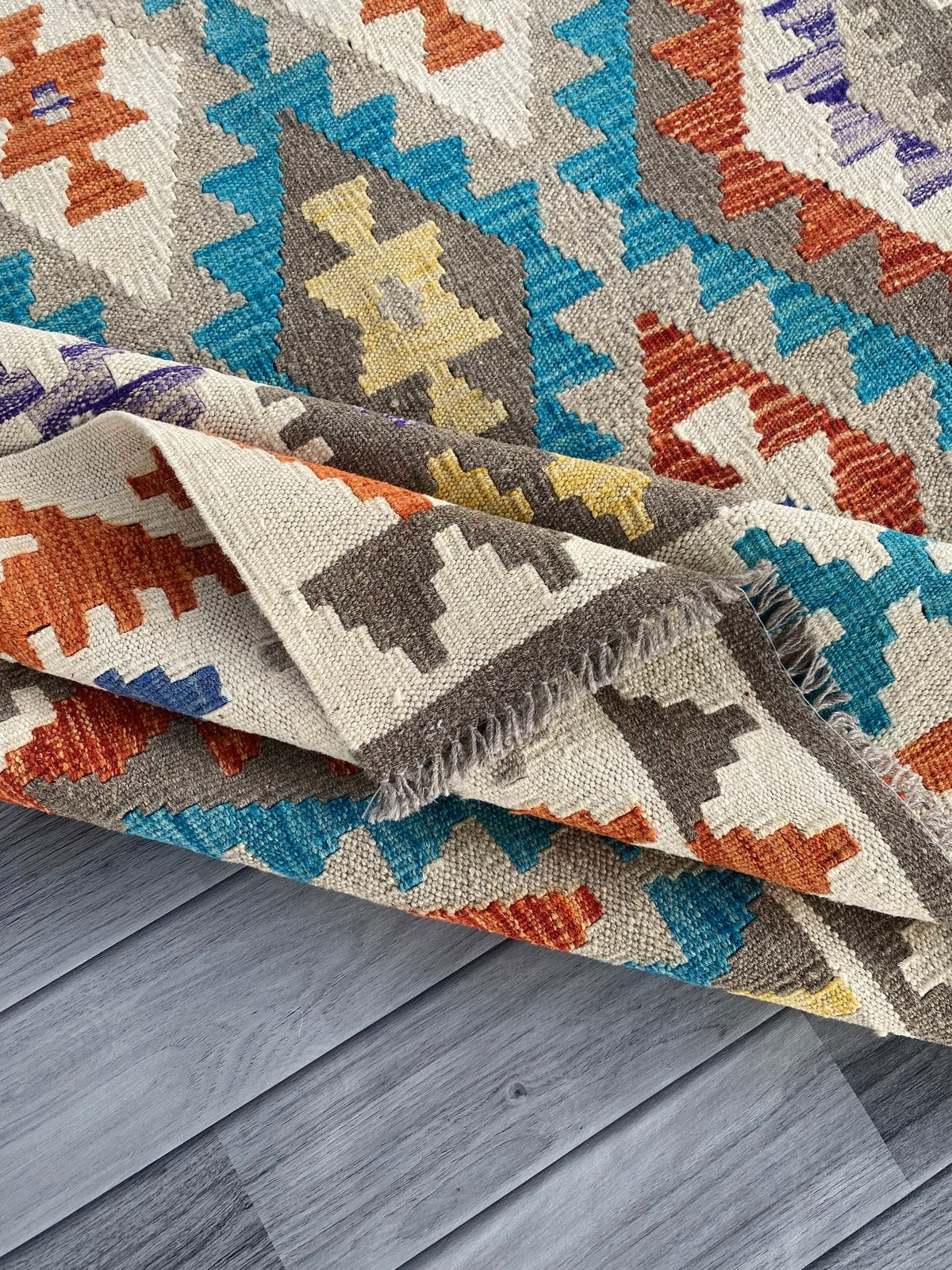 Handmade Afghan Chobi Kilim Rug 210  CM x  152 CM ( SS # 127 )