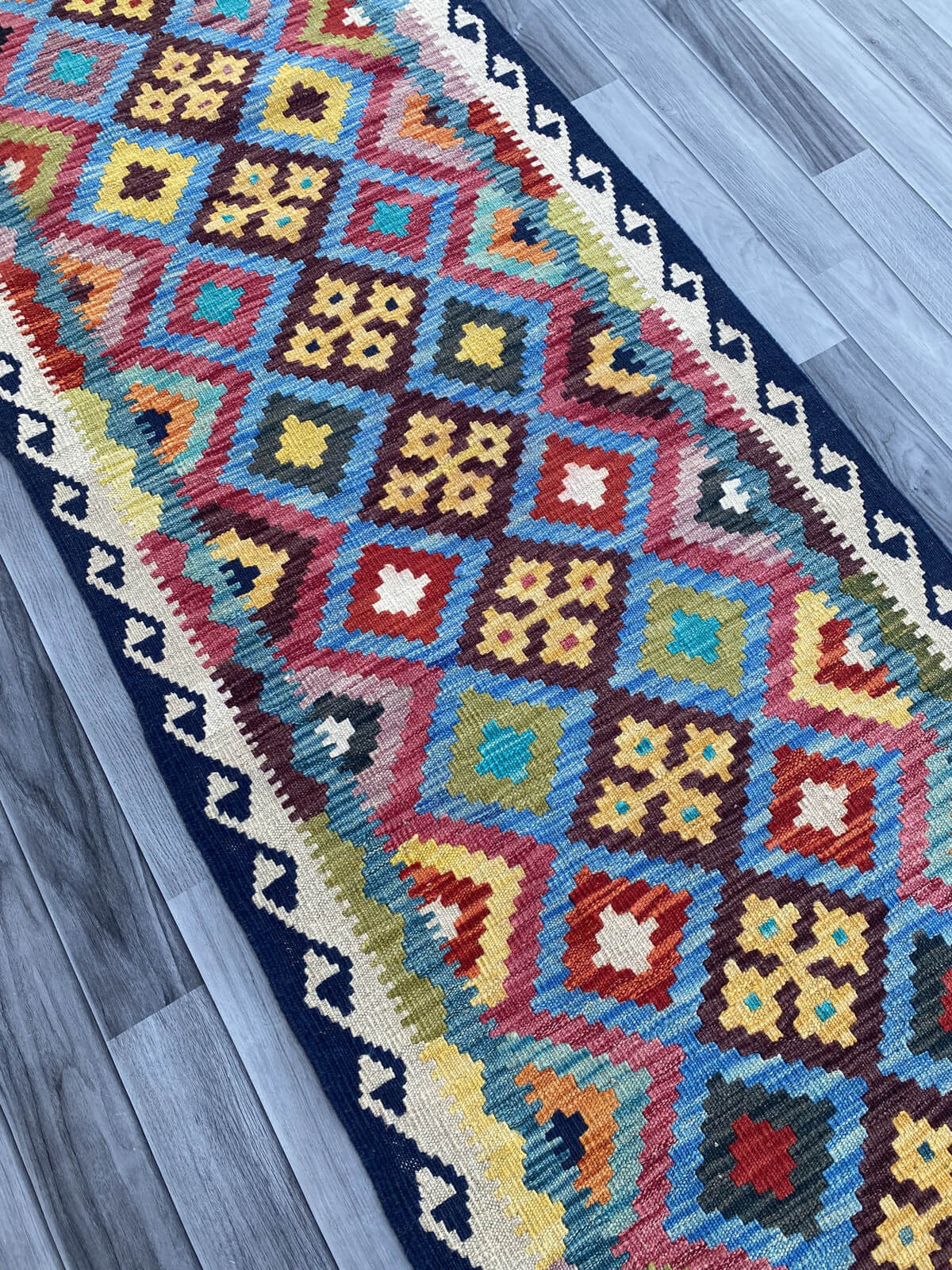 Handmade Flat Weave Kilim Rug ( 515 cm x 82 cm )