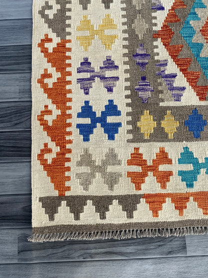 Handmade Afghan Chobi Kilim Rug 210  CM x  152 CM ( SS # 127 )