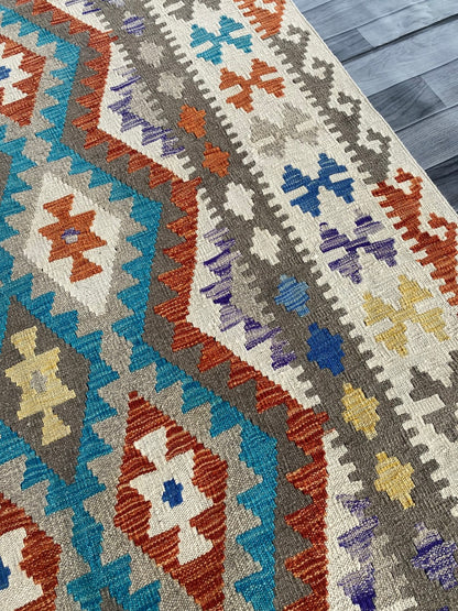 Handmade Afghan Chobi Kilim Rug 210  CM x  152 CM ( SS # 127 )