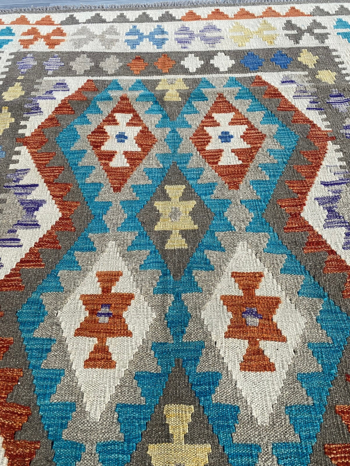 Handmade Afghan Chobi Kilim Rug 210  CM x  152 CM ( SS # 127 )