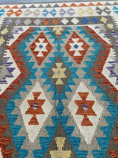Handmade Afghan Chobi Kilim Rug 210  CM x  152 CM ( SS # 127 )