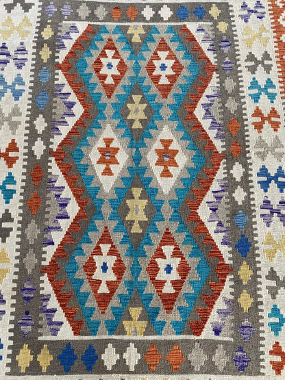 Handmade Afghan Chobi Kilim Rug 210  CM x  152 CM ( SS # 127 )