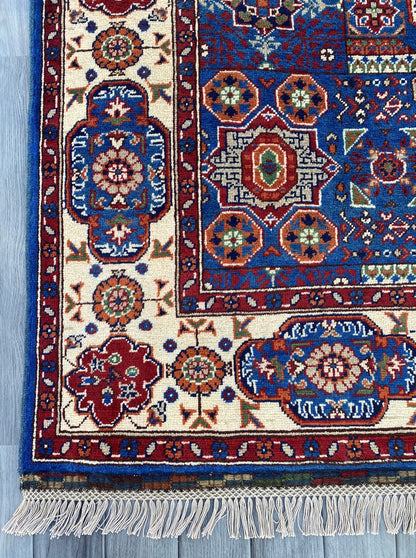 Hand Woven Afghan Traditional Wool Rug | 210 CM x 144 CM KSD#996