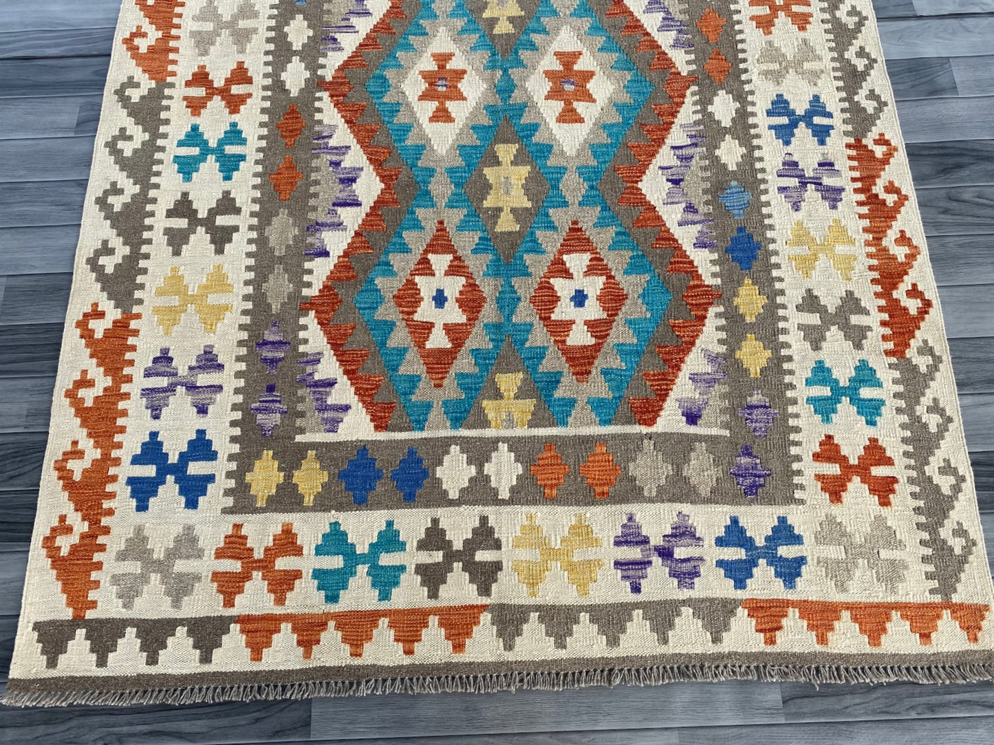 Handmade Afghan Chobi Kilim Rug 210  CM x  152 CM ( SS # 127 )