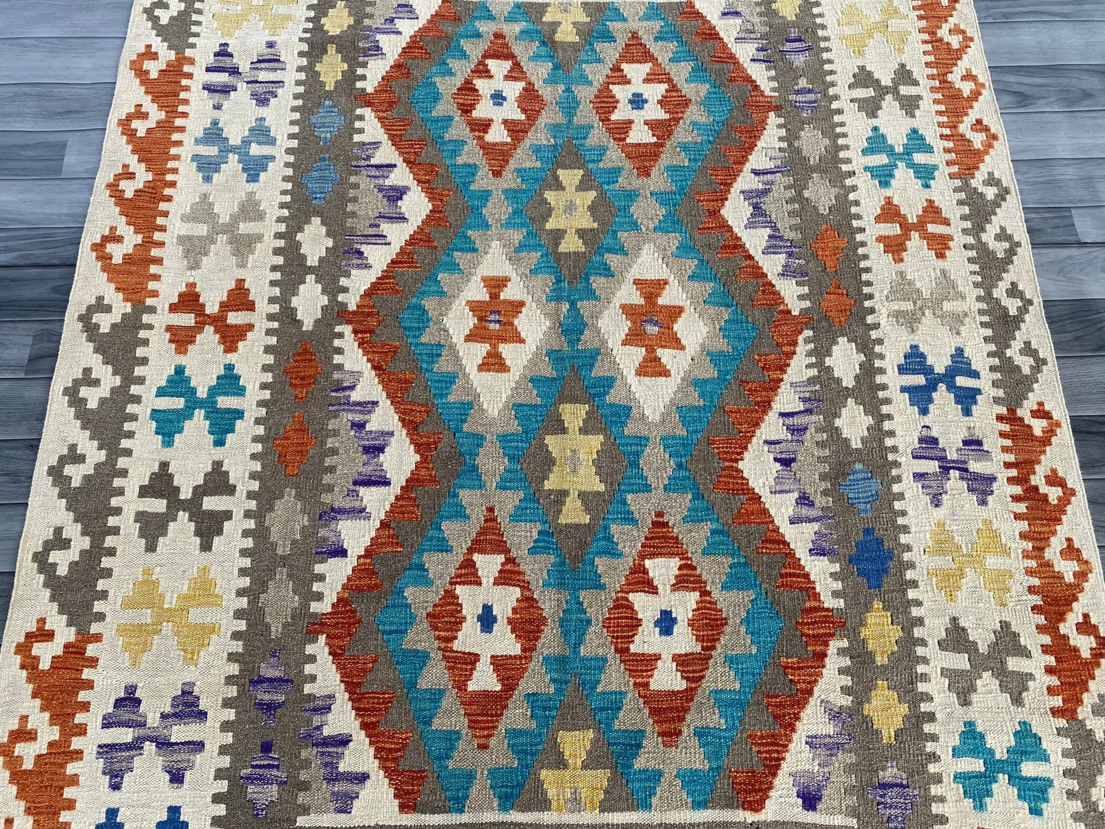Handmade Afghan Chobi Kilim Rug 210  CM x  152 CM  SS # 127