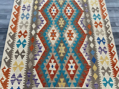 Handmade Afghan Chobi Kilim Rug 210  CM x  152 CM ( SS # 127 )