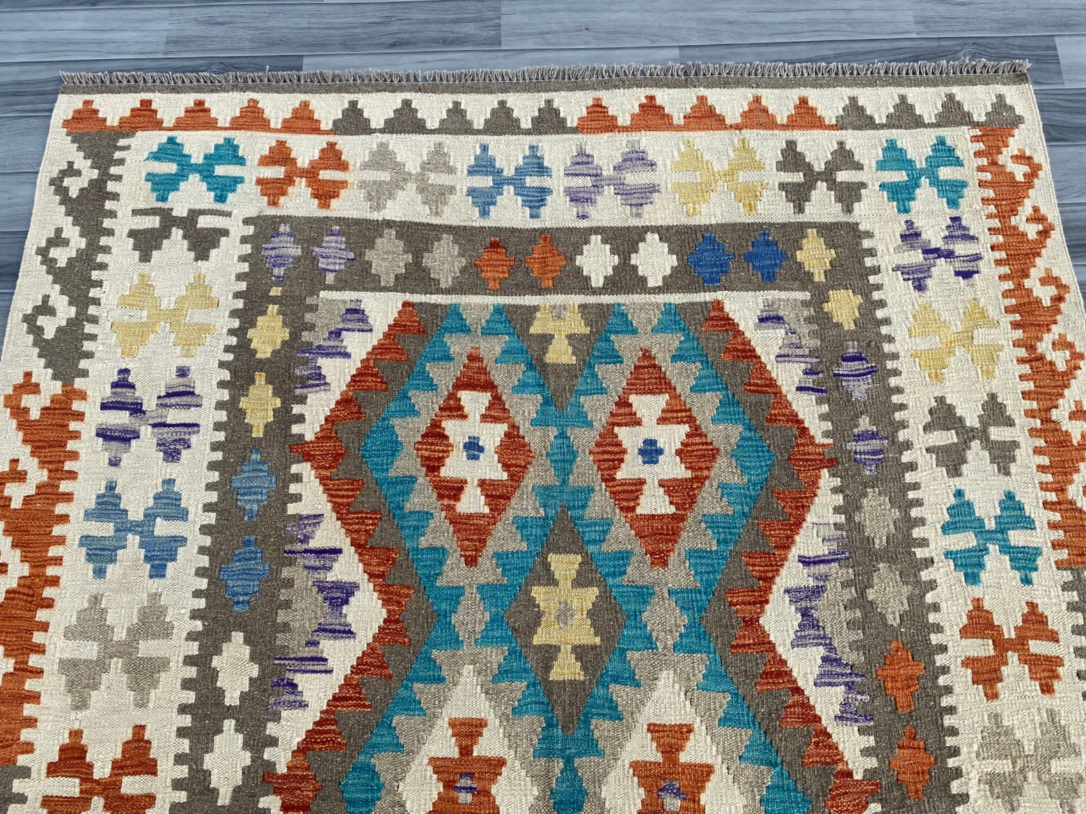 Handmade Afghan Chobi Kilim Rug 210  CM x  152 CM  SS # 127