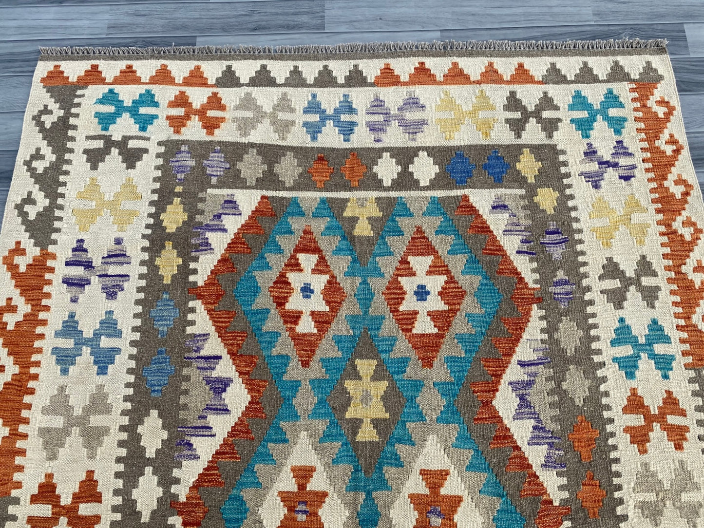 Handmade Afghan Chobi Kilim Rug 210  CM x  152 CM ( SS # 127 )