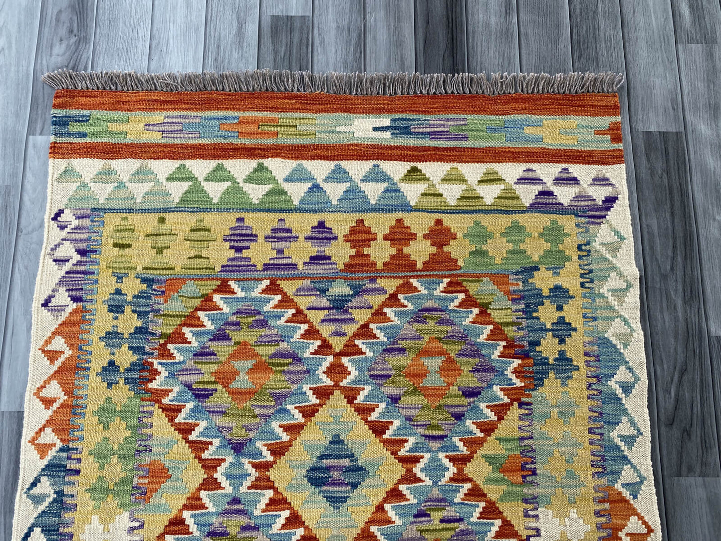 Handmade Afghan Chobi Kilim Rug 152x101 cm KAS#733
