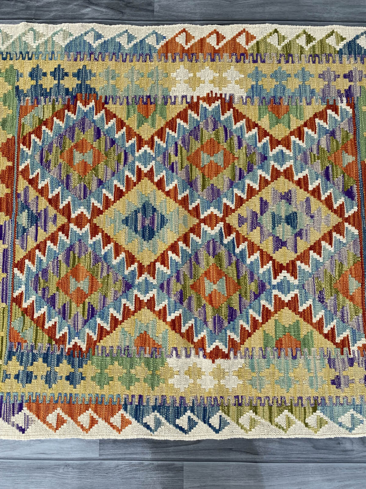 Handmade Afghan Chobi Kilim Rug 152x101 cm KAS#733