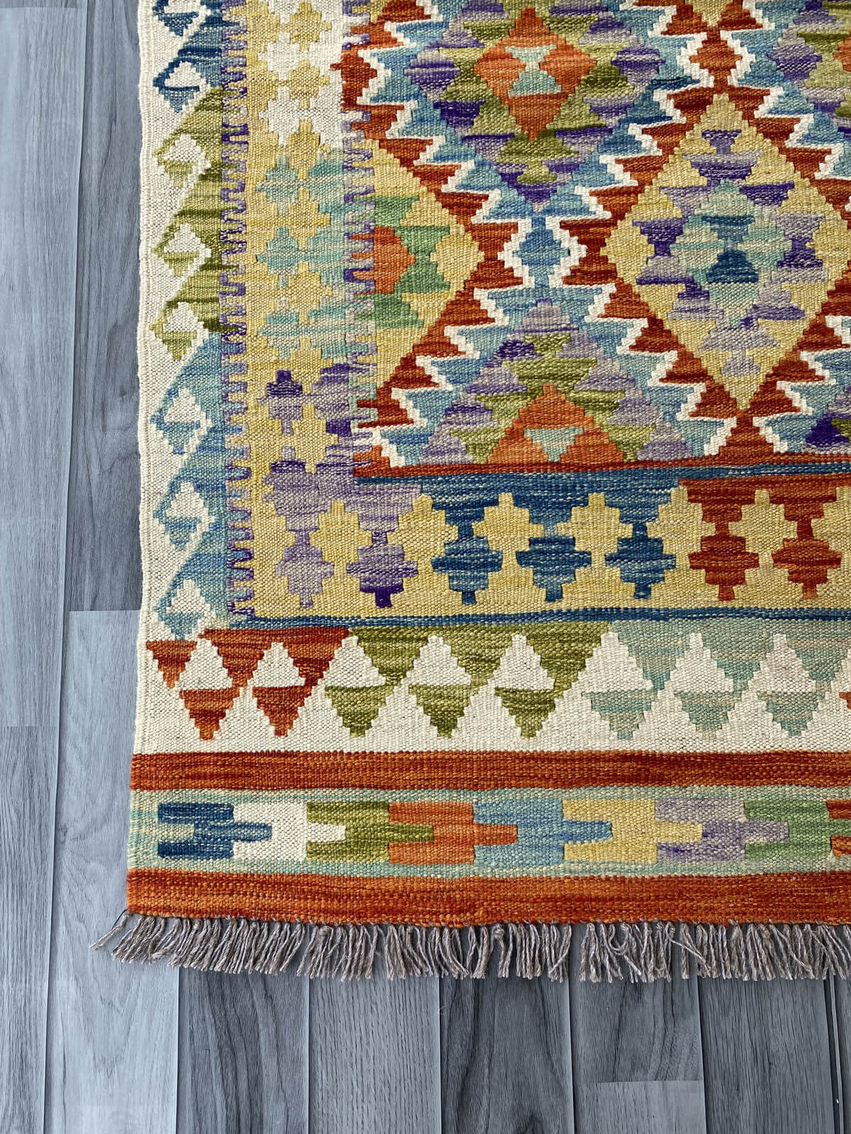 Handmade Afghan Chobi Kilim Rug 152x101 cm KAS#733