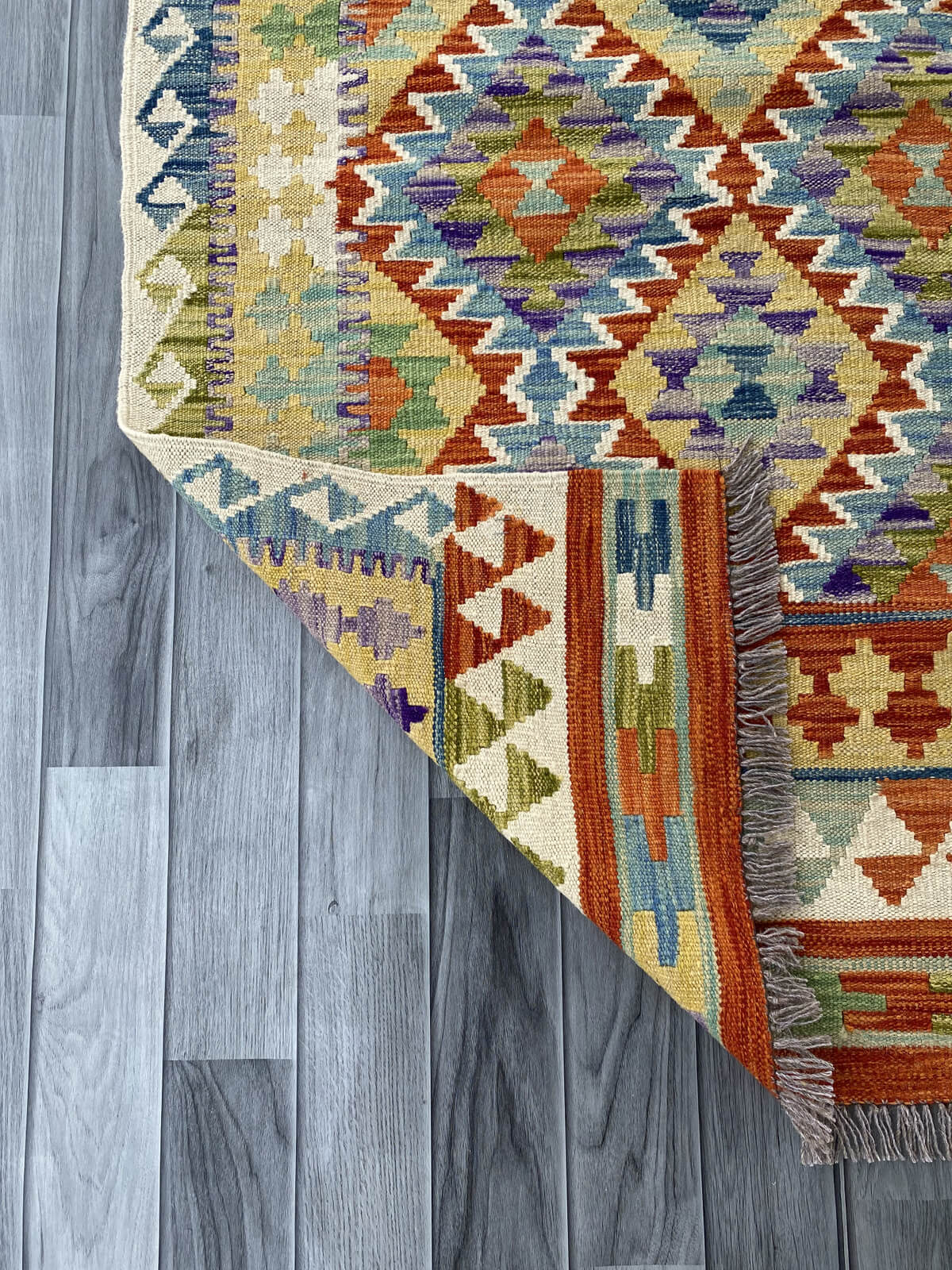 Handmade Afghan Chobi Kilim Rug 152x101 cm KAS#733