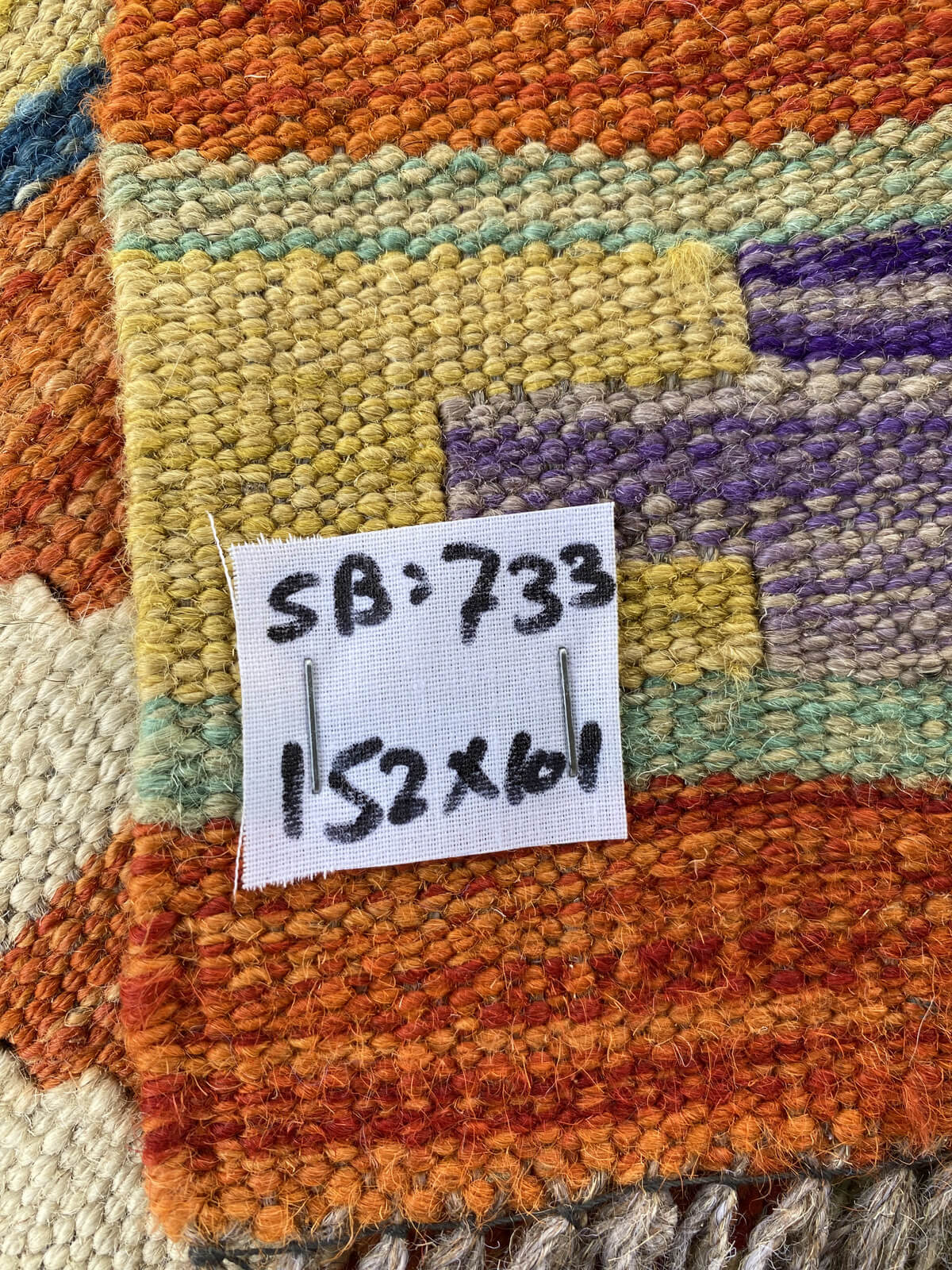 Handmade Afghan Chobi Kilim Rug 152x101 cm KAS#733