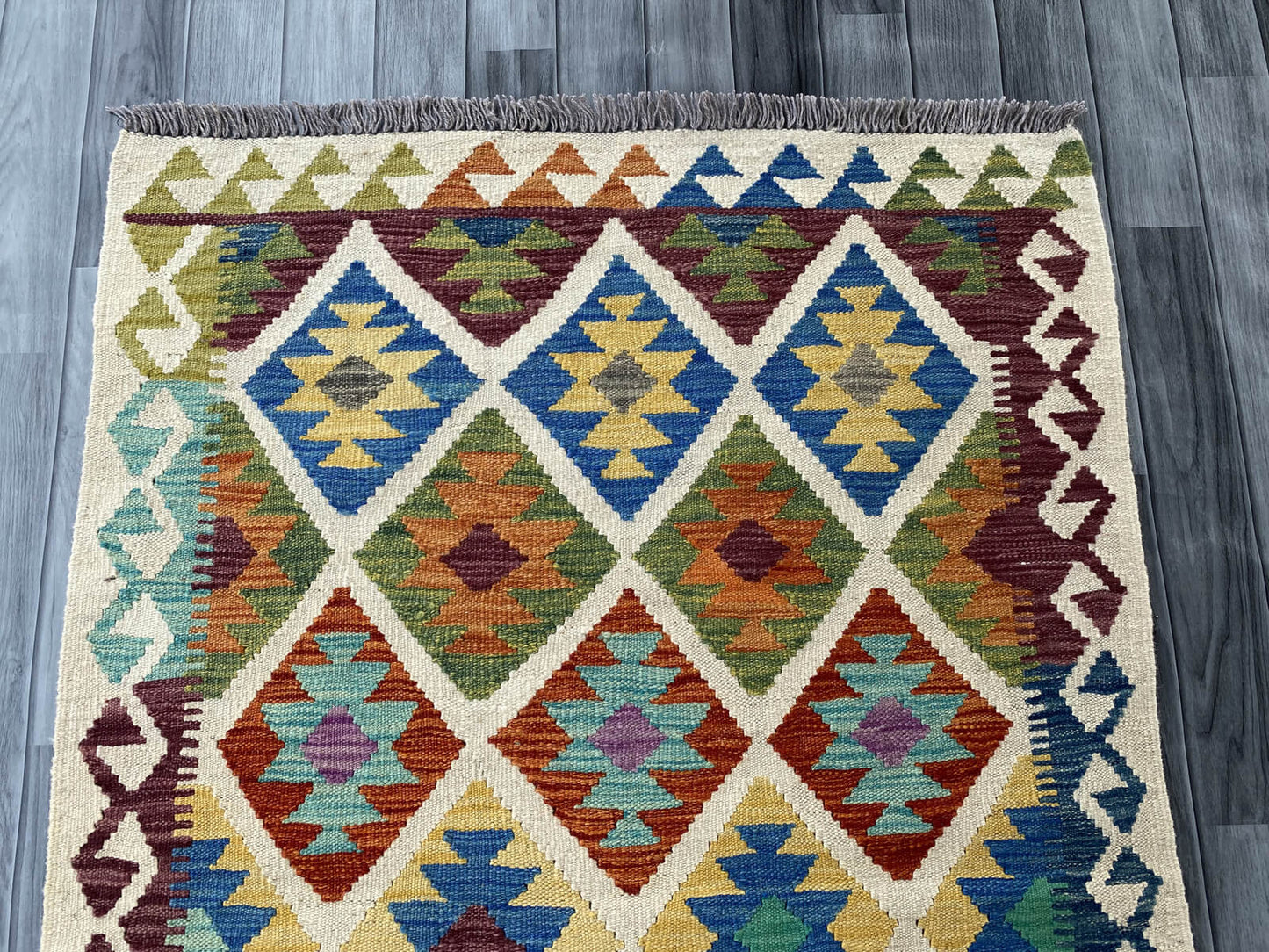 Handmade Afghan Chobi Kilim Rug 153x103 cm KAS#734