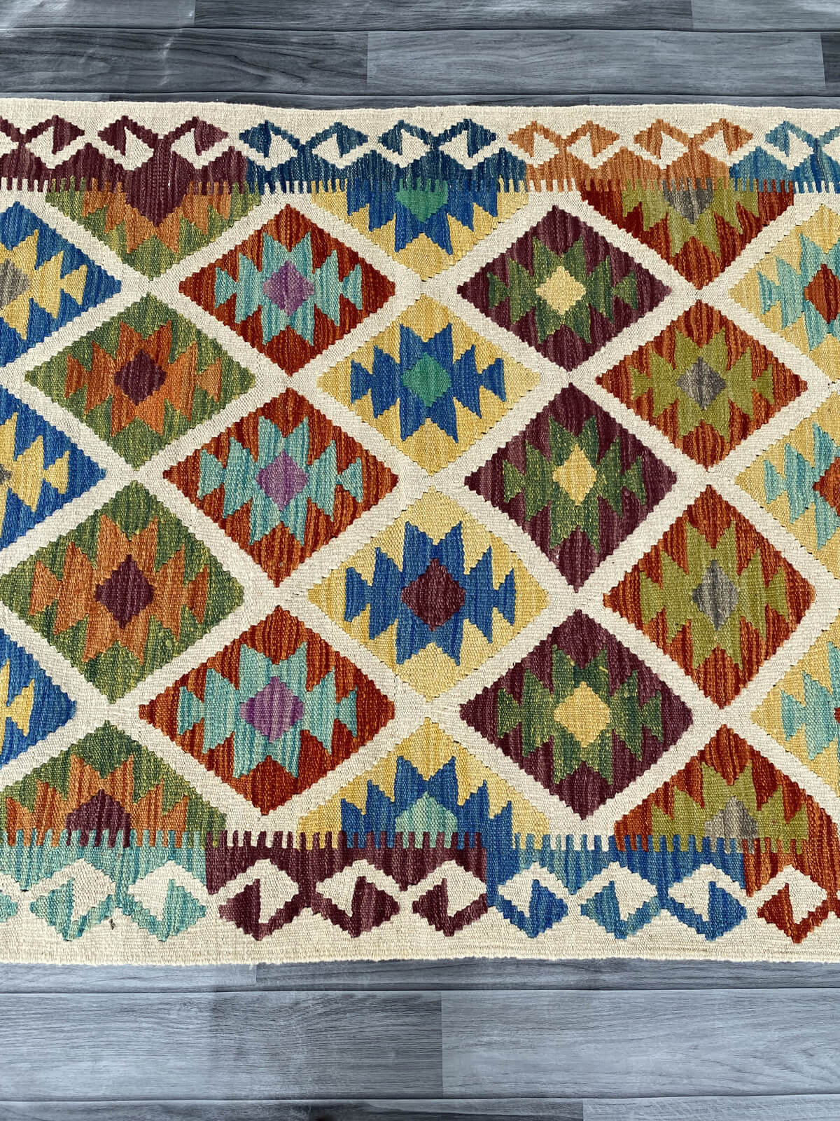 Handmade Afghan Chobi Kilim Rug 153x103 cm KAS#734