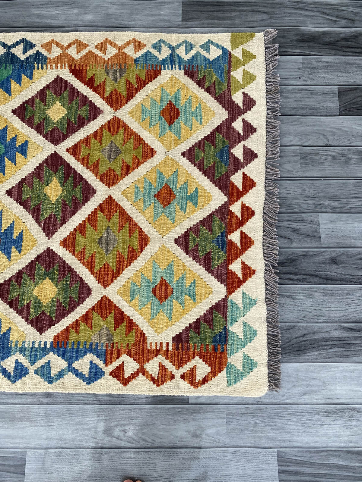 Handmade Afghan Chobi Kilim Rug 153x103 cm KAS#734