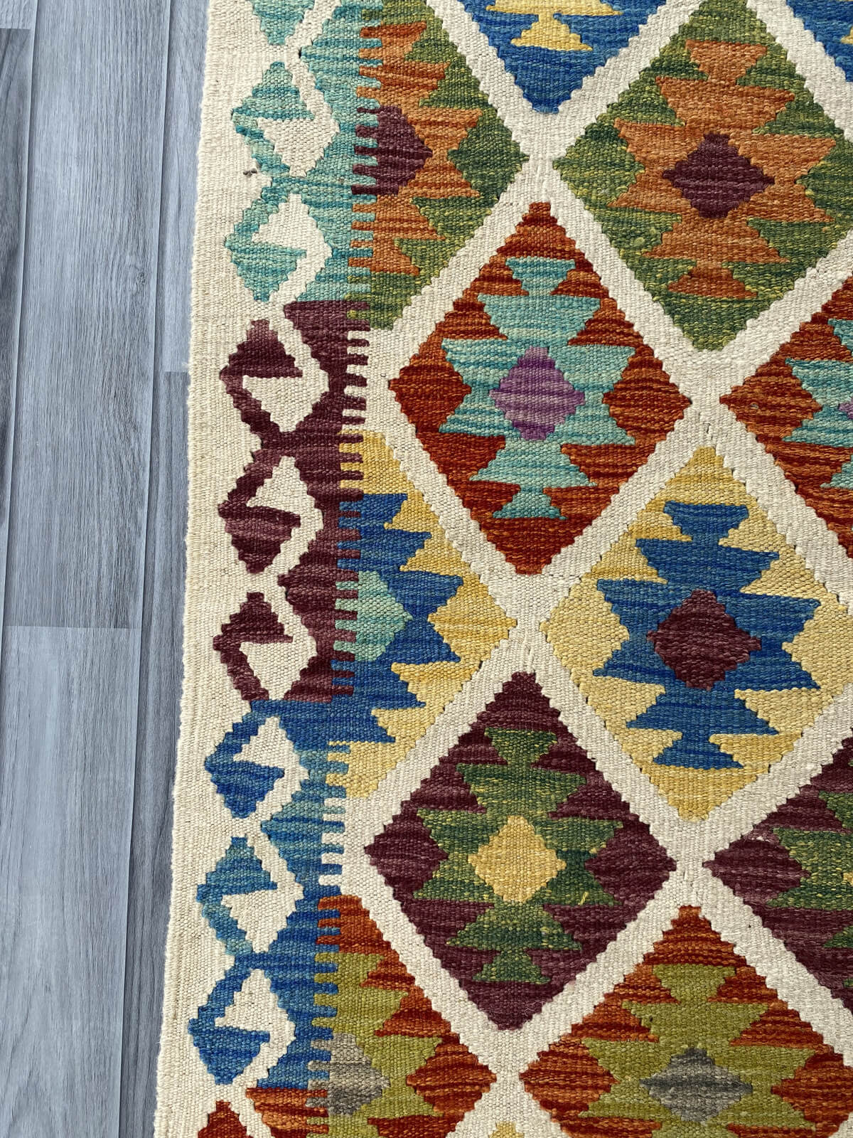 Handmade Afghan Chobi Kilim Rug 153x103 cm KAS#734