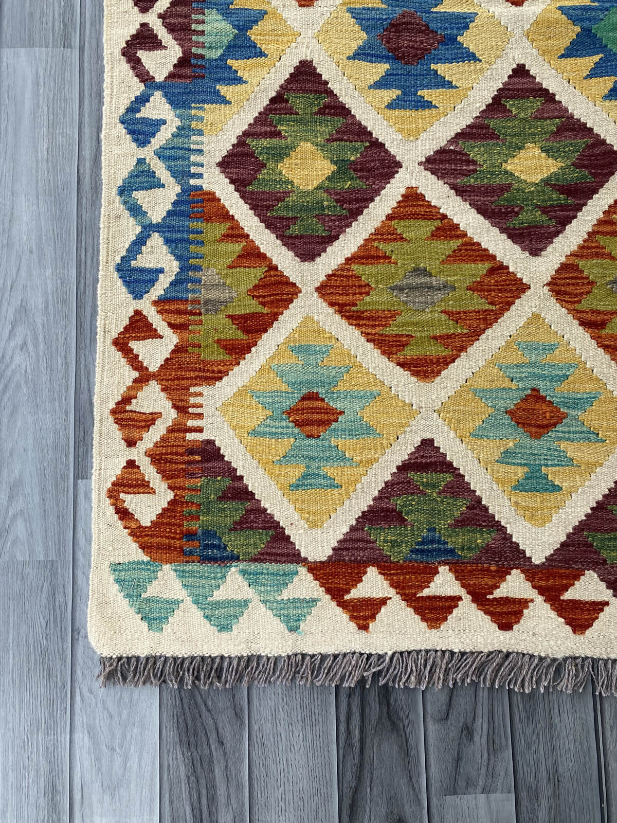 Handmade Afghan Chobi Kilim Rug 153x103 cm KAS#734