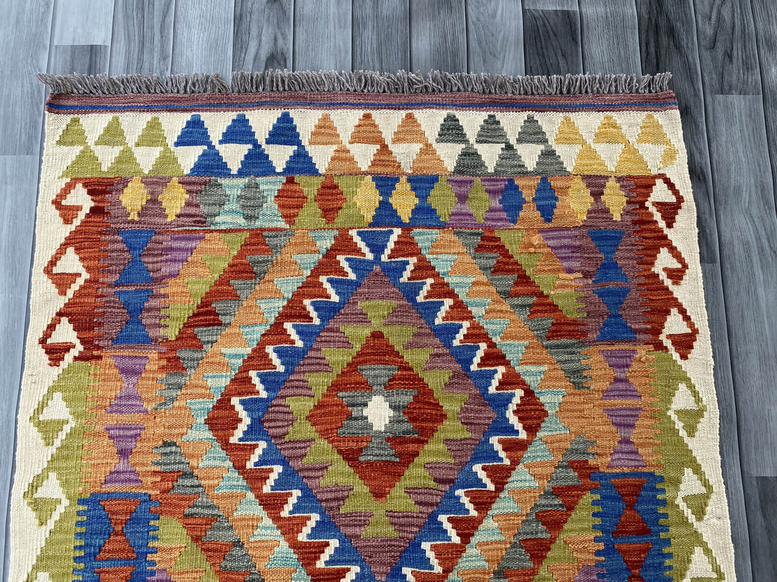 Handmade Afghan Chobi Kilim Rug 152x103 cm KAS#735