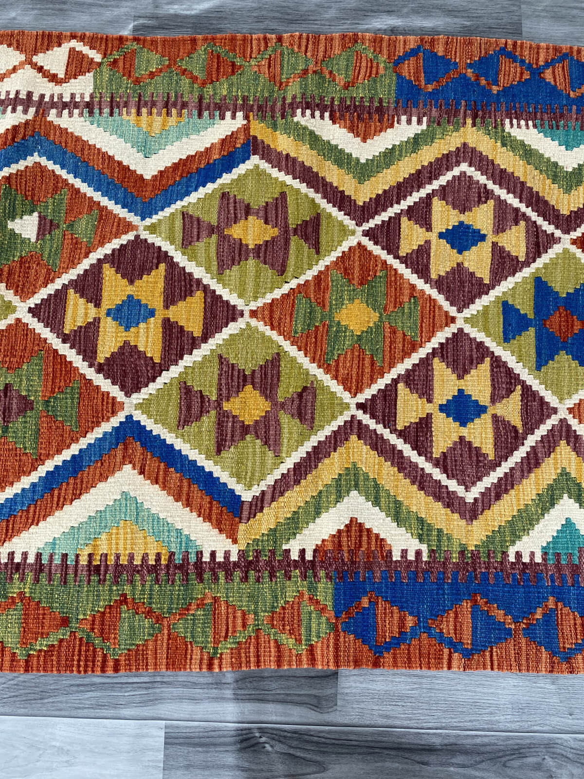 Handmade Afghan Chobi Kilim Rug 145x101 cm KAS#736