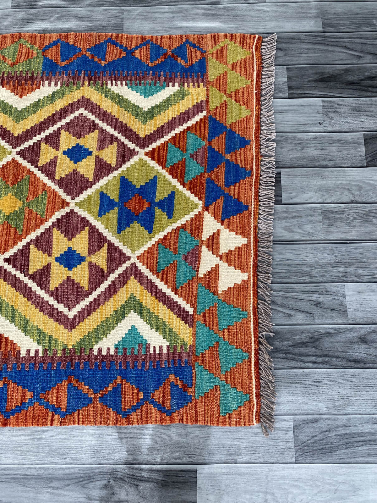 Handmade Afghan Chobi Kilim Rug 145x101 cm KAS#736