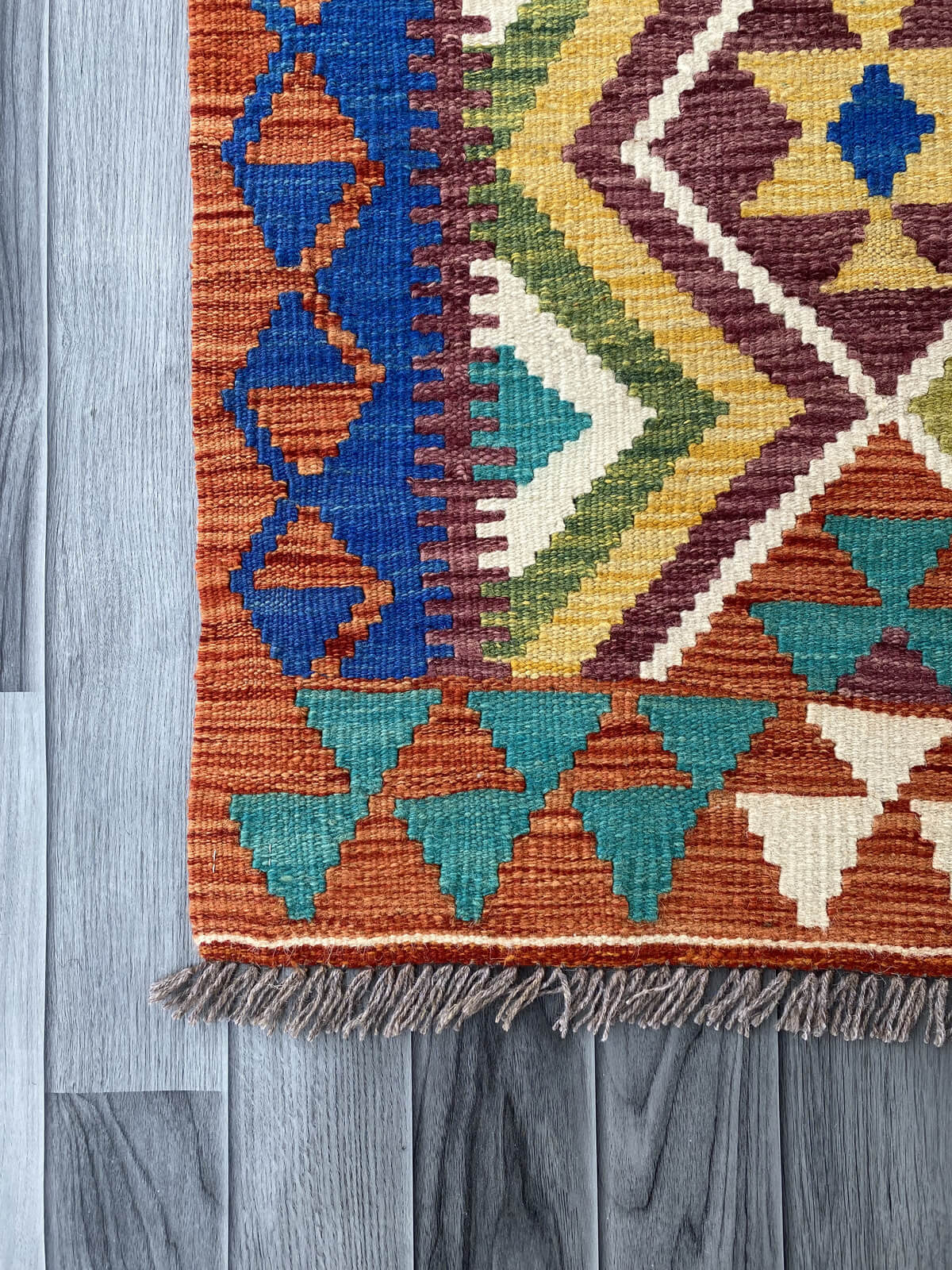 Handmade Afghan Chobi Kilim Rug 145x101 cm KAS#736
