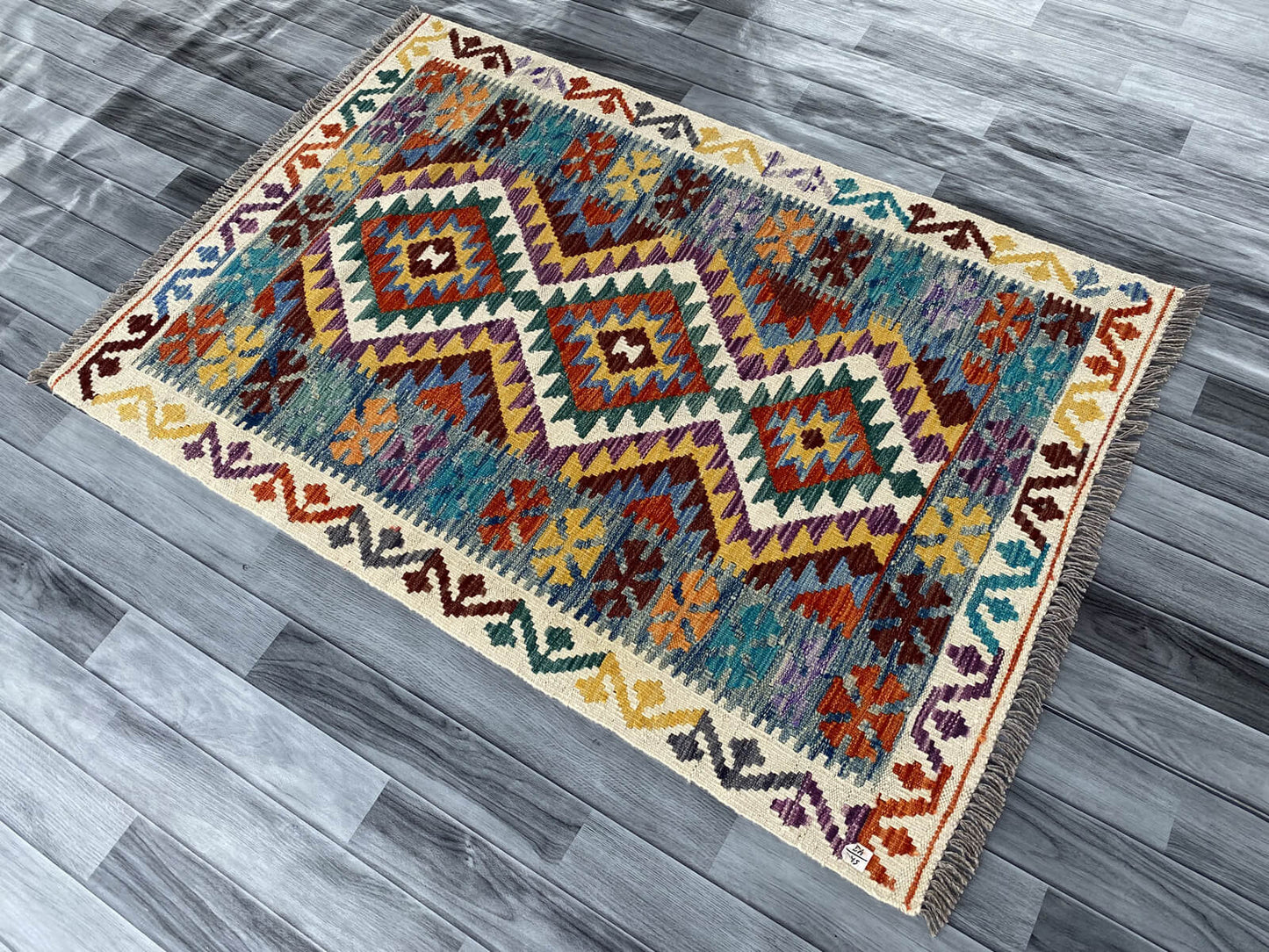 Handmade Afghan Chobi Kilim Rug 148x101 cm KAS#737