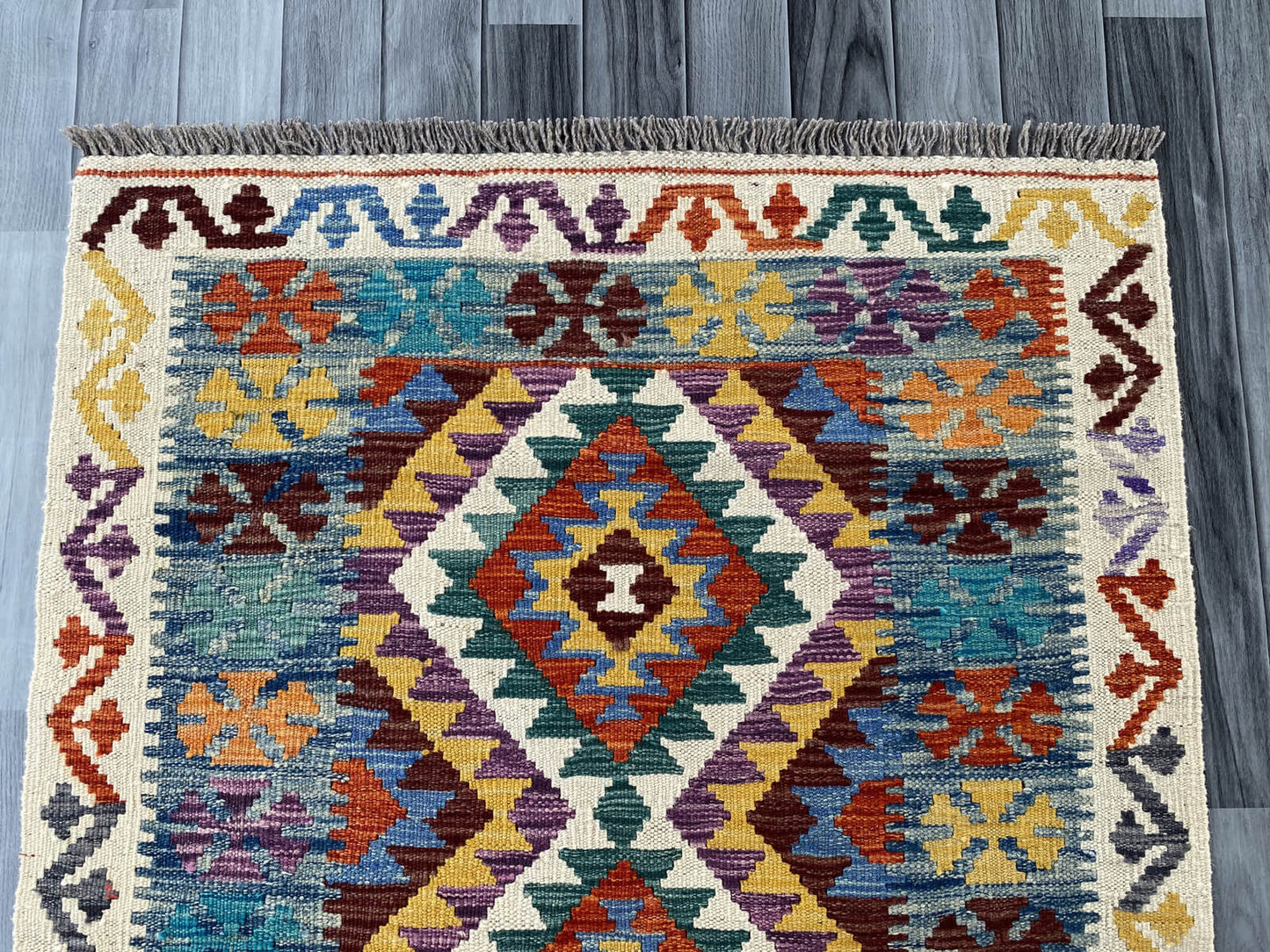 Handmade Afghan Chobi Kilim Rug 148x101 cm KAS#737