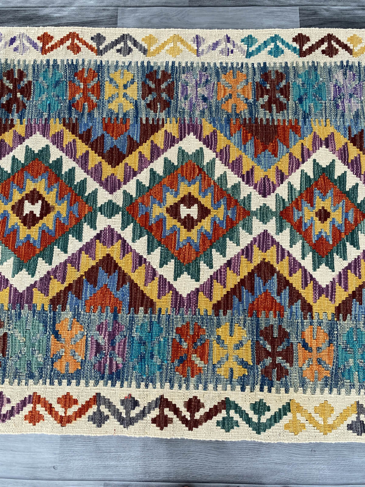 Handmade Afghan Chobi Kilim Rug 148x101 cm KAS#737