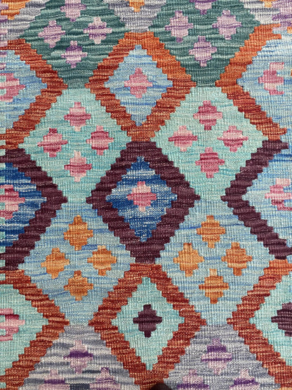Handmade Flat Weave Kilim Rug ( 390 cm x 84 cm )