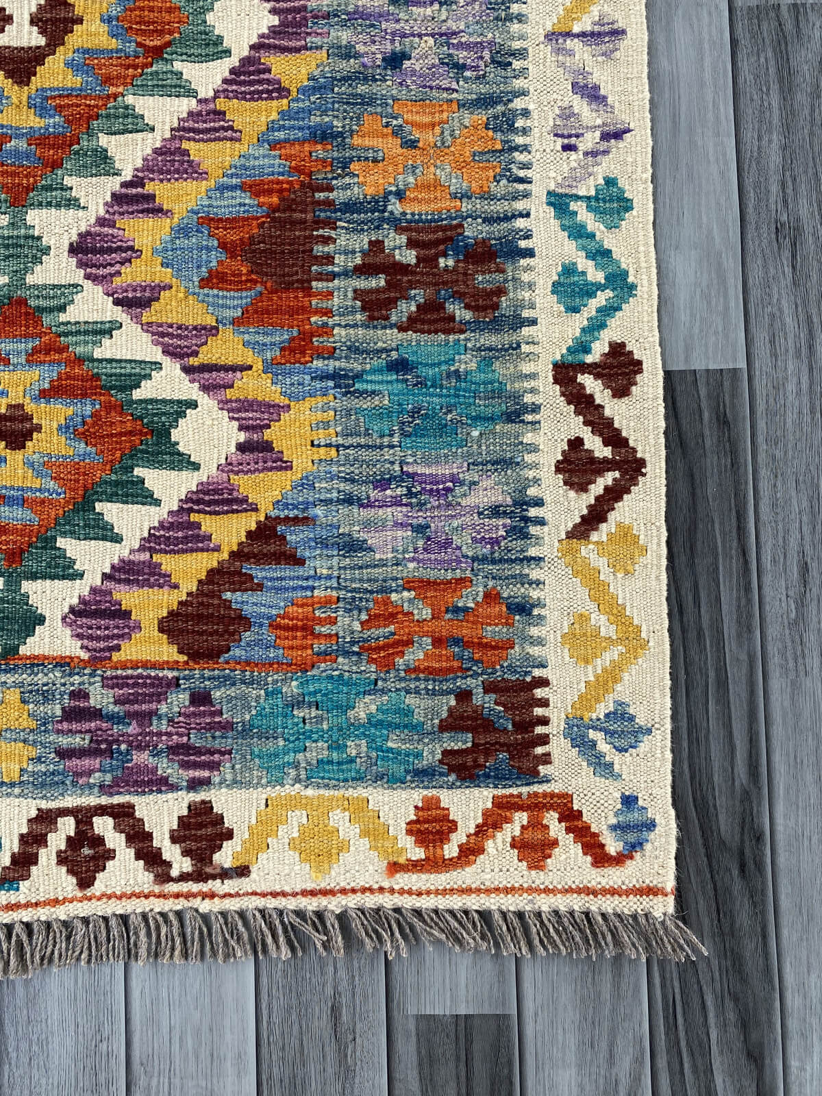 Handmade Afghan Chobi Kilim Rug 148x101 cm KAS#737