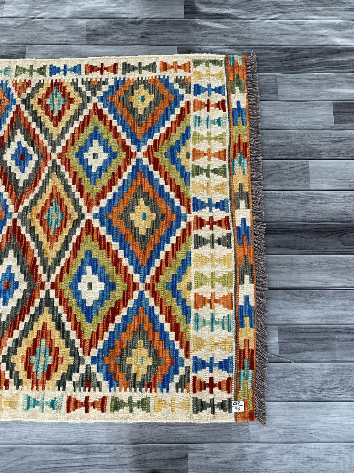 Handmade Afghan Chobi Kilim Rug 146x109 cm KAS#738