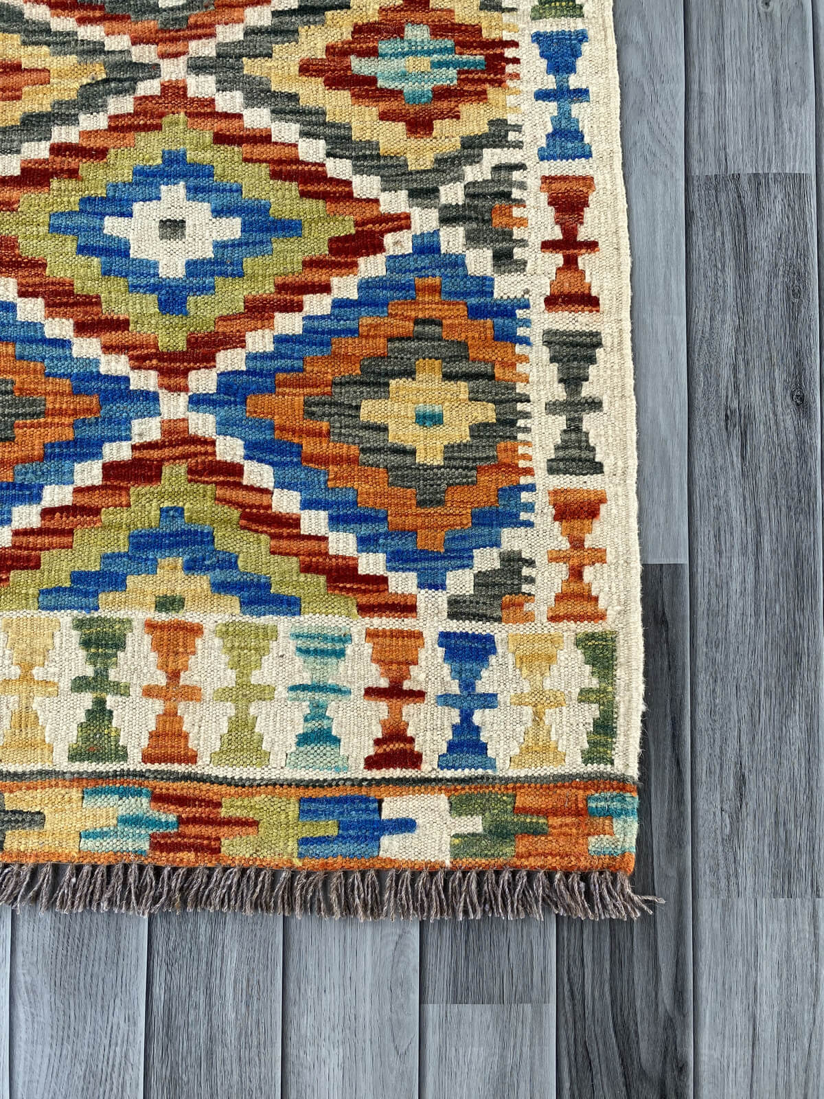 Handmade Afghan Chobi Kilim Rug 146x109 cm KAS#738