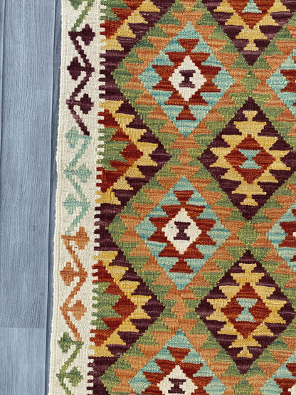 Handmade Afghan Chobi Kilim Rug 156x99 cm KAS#739