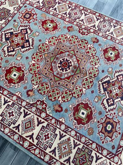 Handmade Traditional Kazak Rug  195 CM x 150 CM ( SS#111)