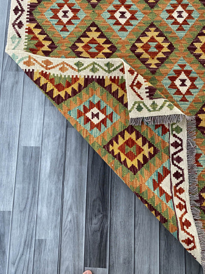 Handmade Afghan Chobi Kilim Rug 156x99 cm KAS#739