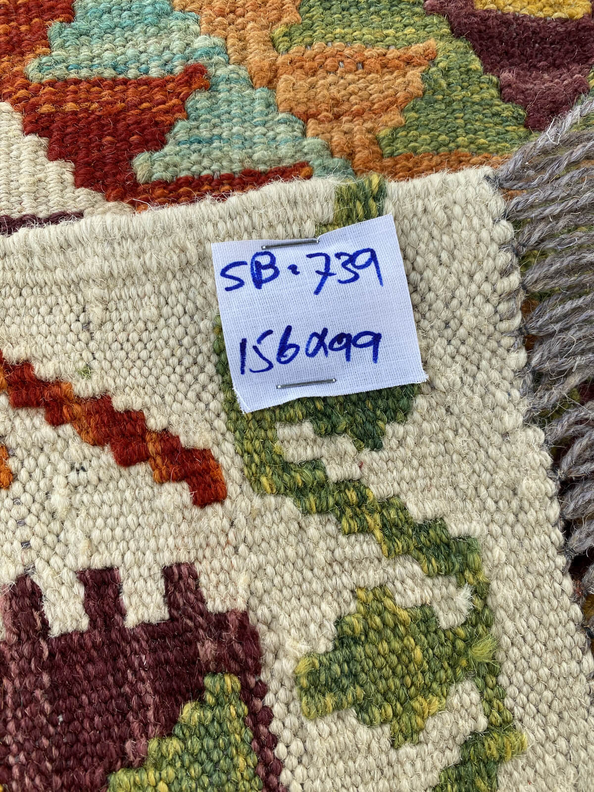 Handmade Afghan Chobi Kilim Rug 156x99 cm KAS#739