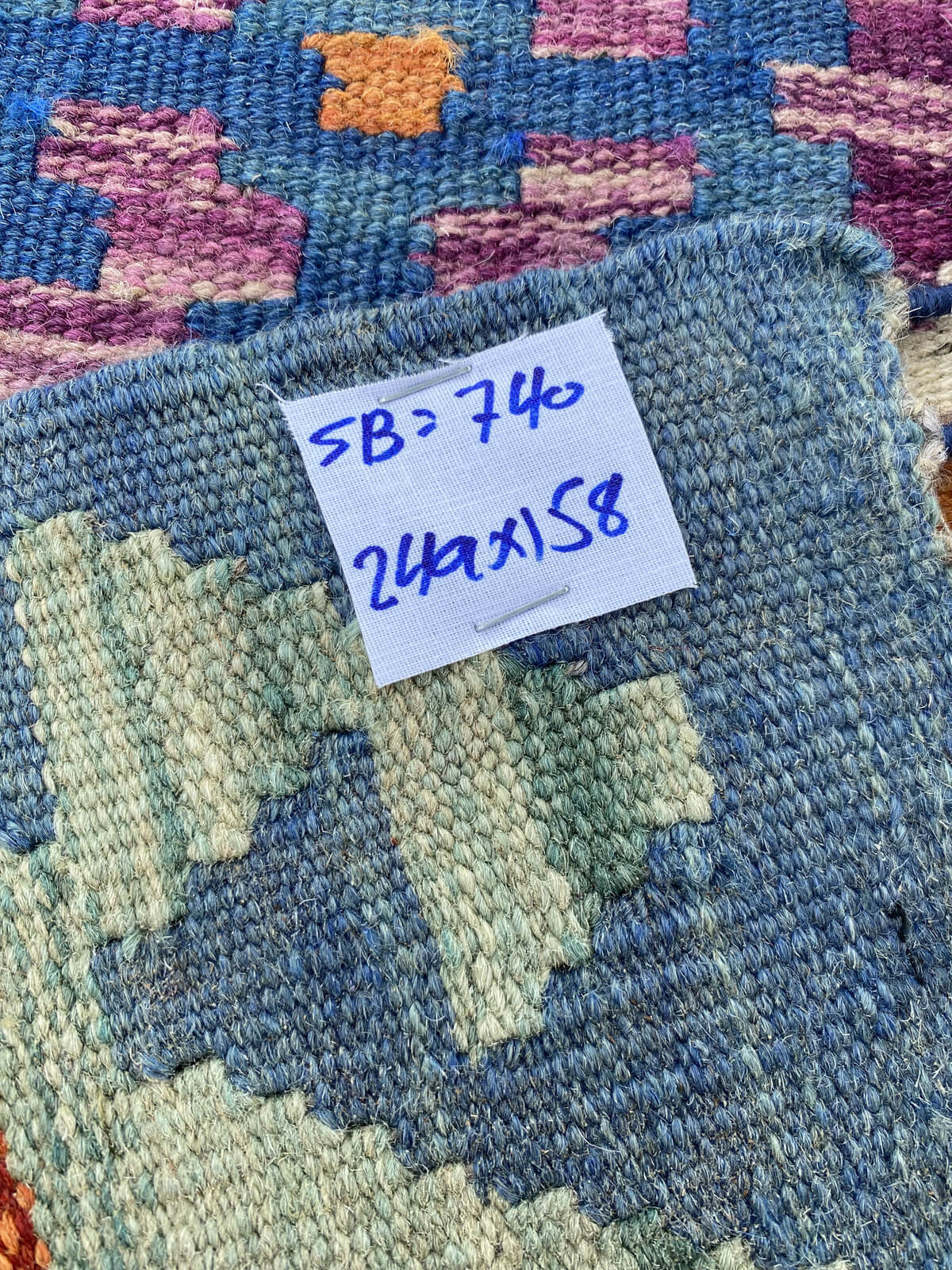 Handmade Afghan Chobi Kilim Rug 249x158 cm KAS#740