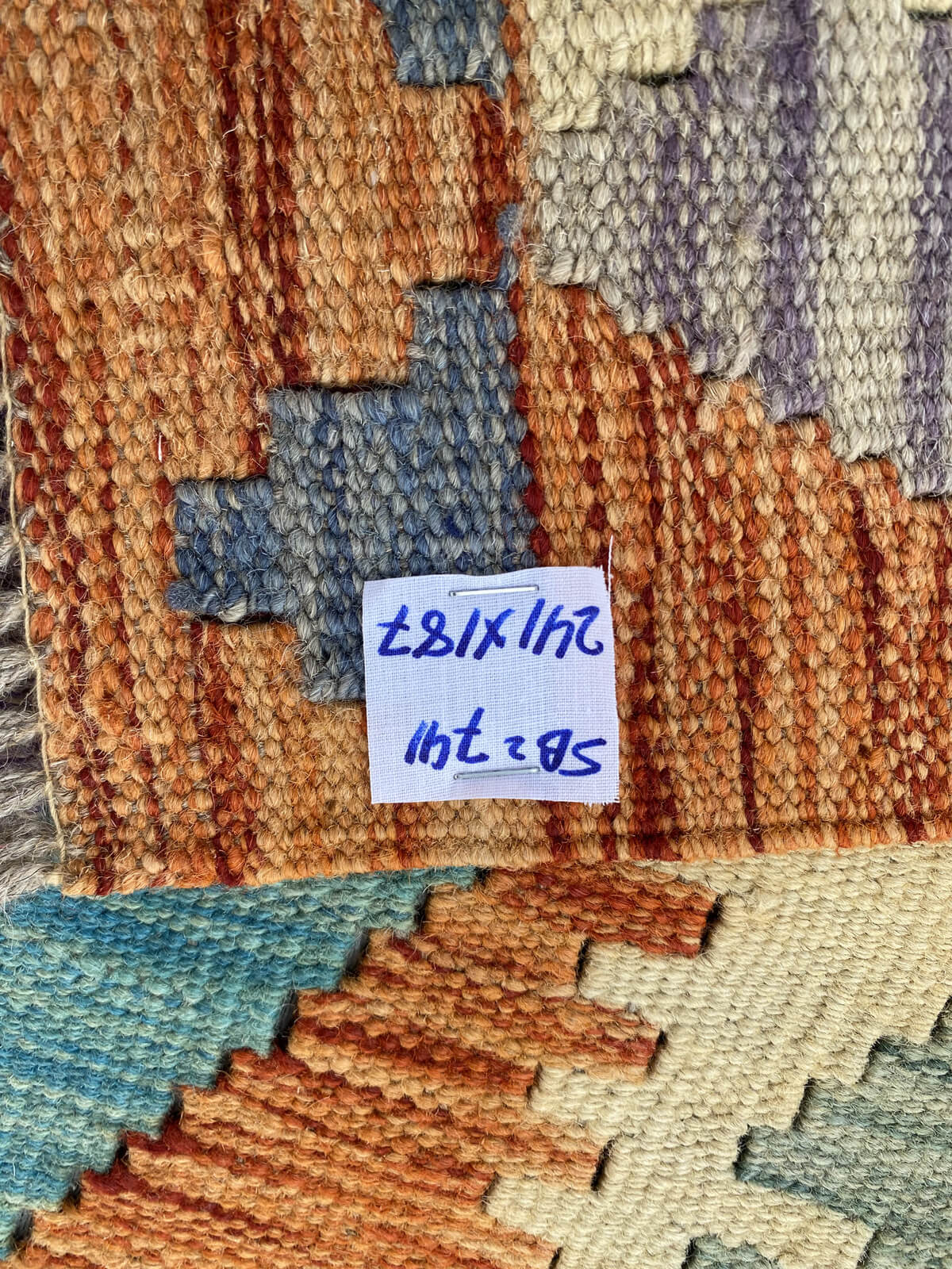 Handmade Afghan Chobi Kilim Rug 241x187 cm KAS#741
