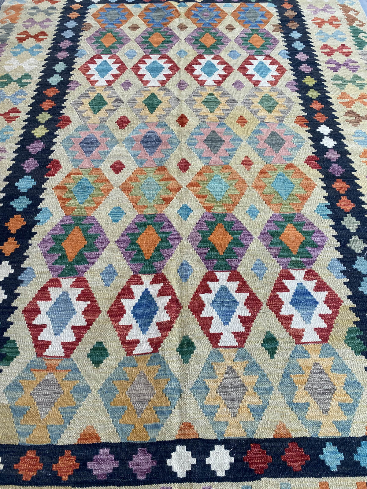 Handmade Flat Weave Kilim Rug ( 289 cm x 204 cm ) SK#1100