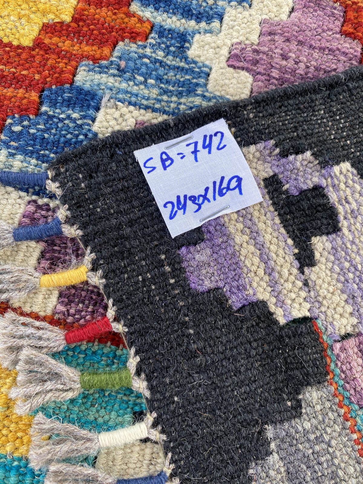 Handmade Afghan Chobi Kilim Rug 243x169 cm KAS#742
