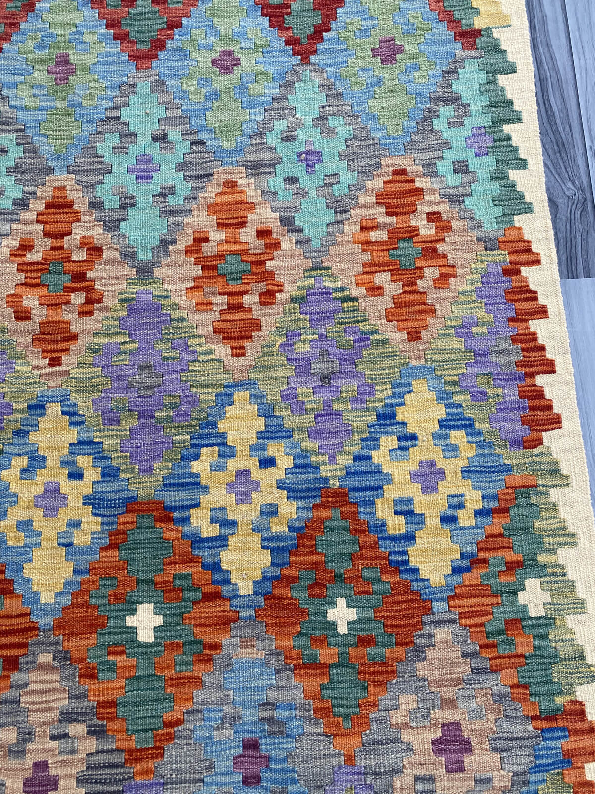Handmade Flat Weave Kilim Rug ( 227 cm x 178 cm )