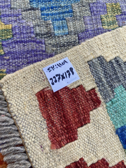 Handmade Flat Weave Kilim Rug ( 227 cm x 178 cm )