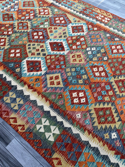 Handmade Flat Weave Kilim Rug ( 304 cm x 210 cm )