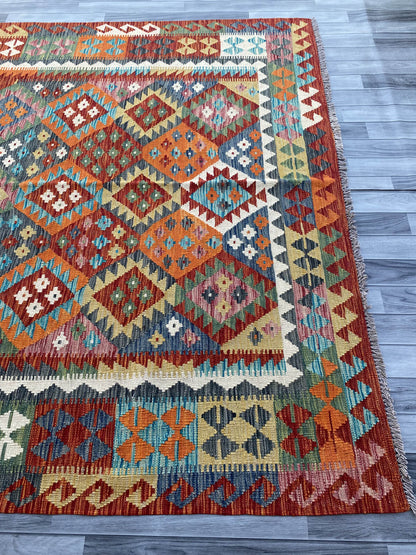 Handmade Flat Weave Kilim Rug ( 304 cm x 210 cm )