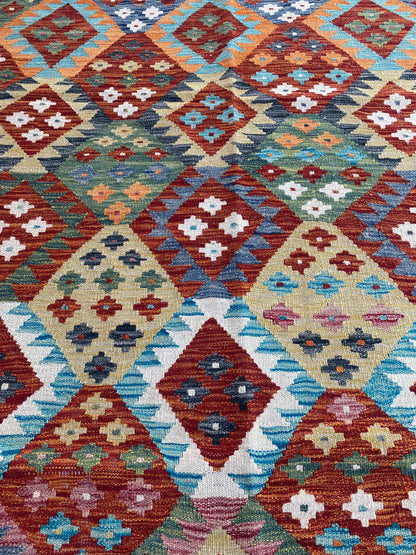 Handmade Flat Weave Kilim Rug ( 304 cm x 210 cm )
