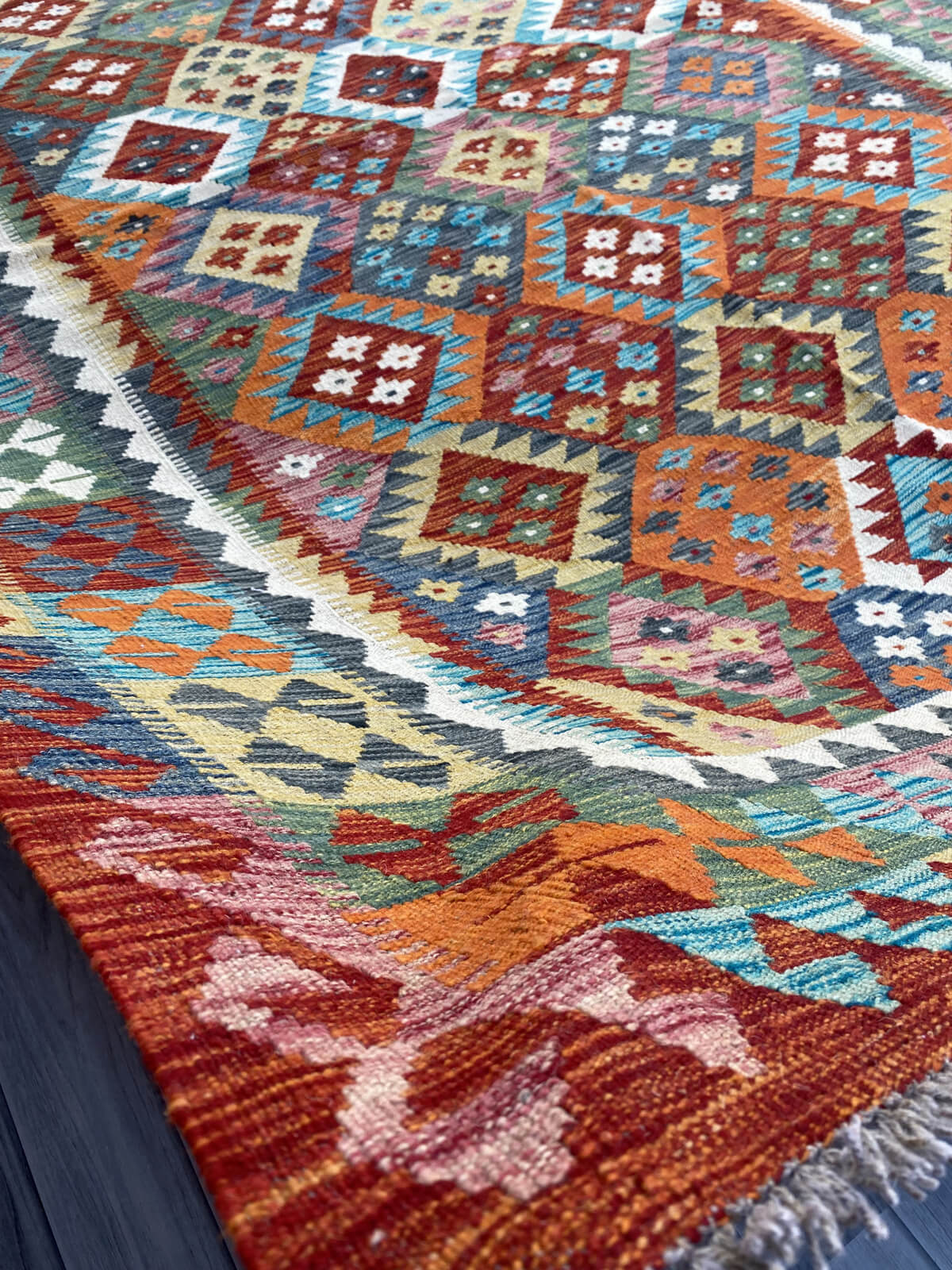 Handmade Flat Weave Kilim Rug ( 304 cm x 210 cm )