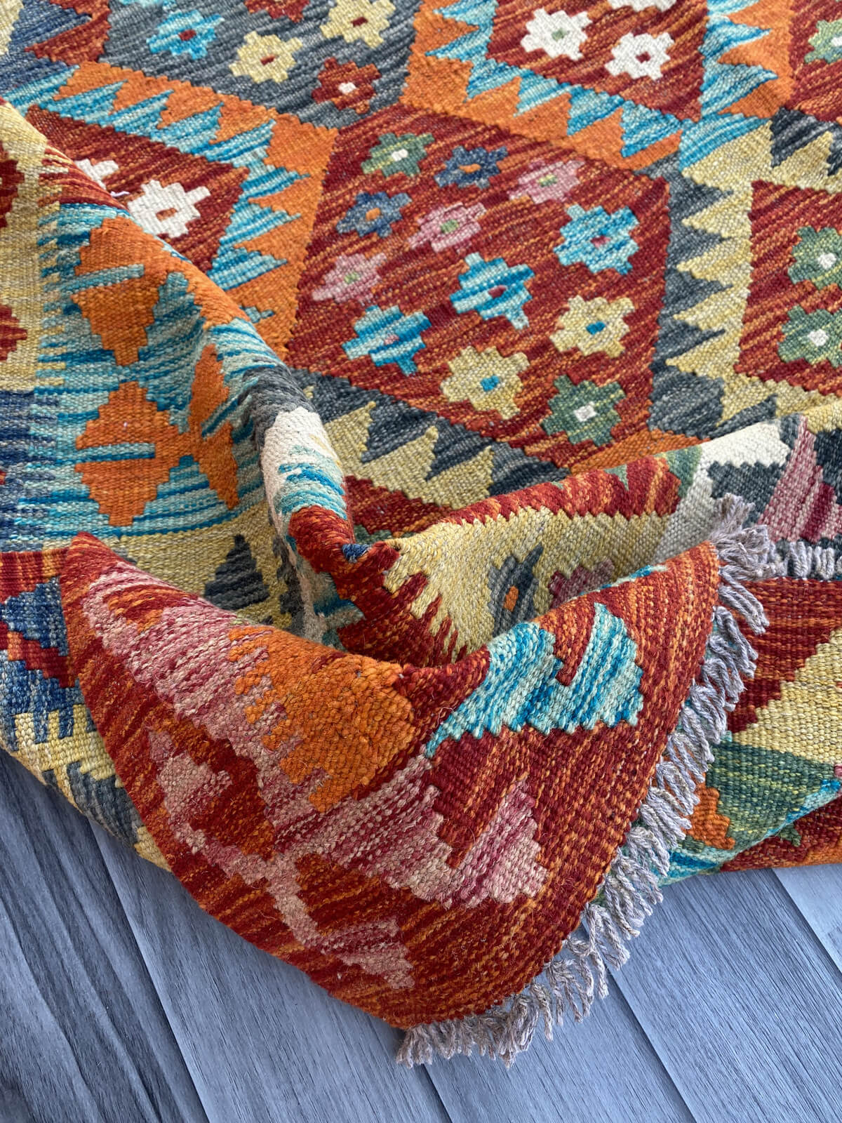 Handmade Flat Weave Kilim Rug ( 304 cm x 210 cm )