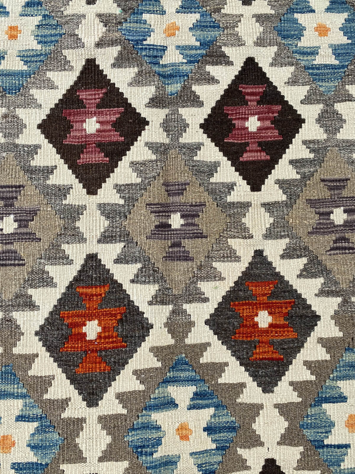 Handmade Afghan Chobi Kilim Rug 221x166 cm KAS#745
